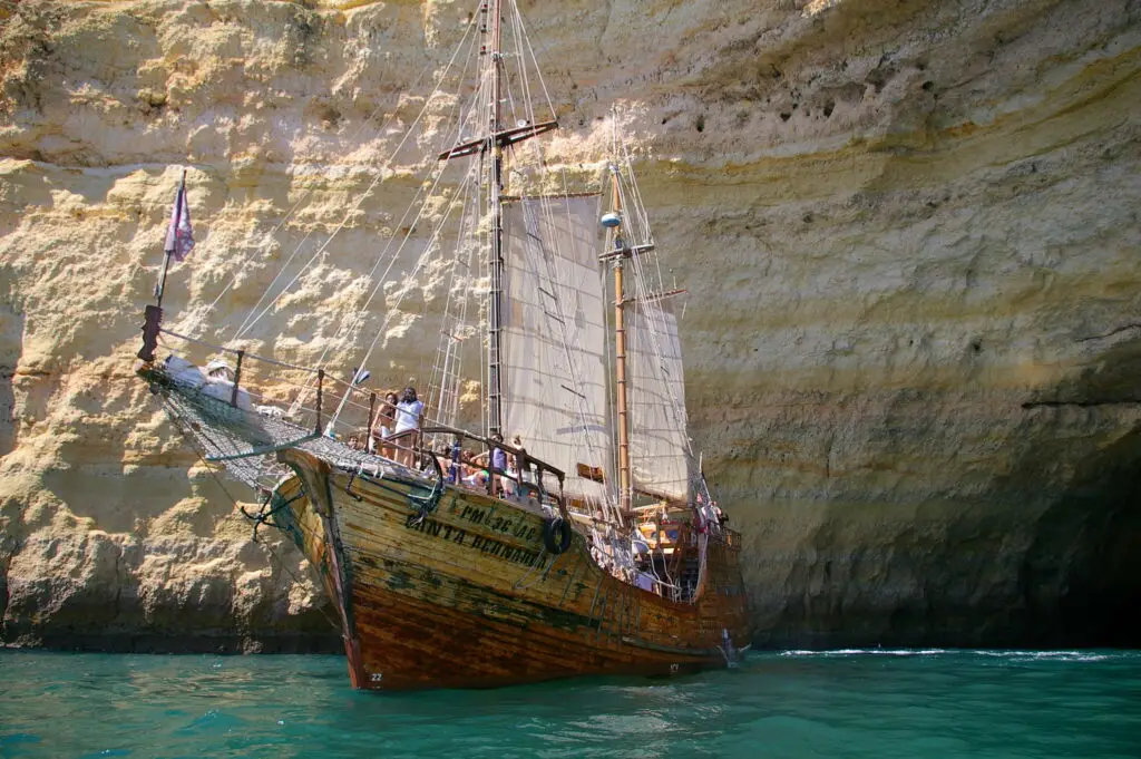 Pirate ship near the Lagos caves