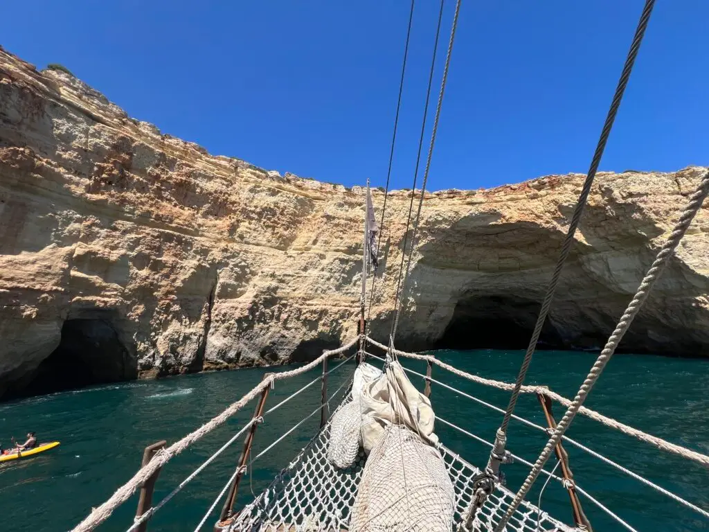 Pirate ship near the Benagil caves
